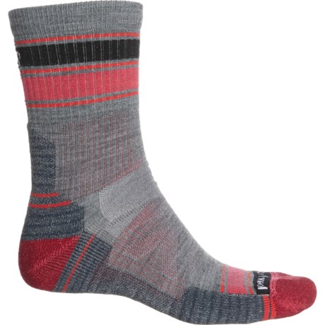 SmartWool Striped Light Cushion Hiking Socks - Merino Wool, Crew (For Men and Women)