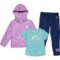 Body Glove Toddler Girls Windbreaker Jacket, T-Shirt and Pants Set - 3-Piece, Short Sleeve