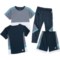 Body Glove Little Boys Shirts, Shorts and Pants Set - 4-Piece, Short Sleeve