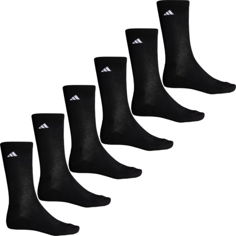 adidas AEROREADY Cushioned Socks - 6-Pack, Crew (For Men)