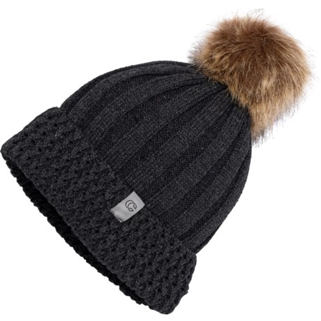 Chaos Ribbed Knit Cuff Beanie (For Girls)