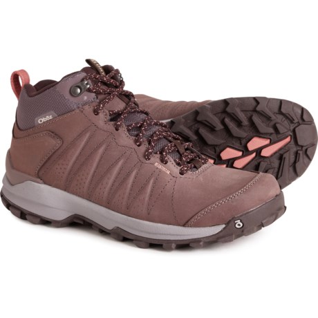 Oboz Footwear Sypes Mid B-Dry Hiking Shoes - Waterproof, Leather (For Women)