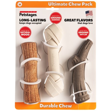 Petstages Chews Dog Toys - 3-Pack , Medium