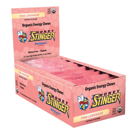 Honey Stinger Pink Lemonade Organic Energy Chews - Box of 12