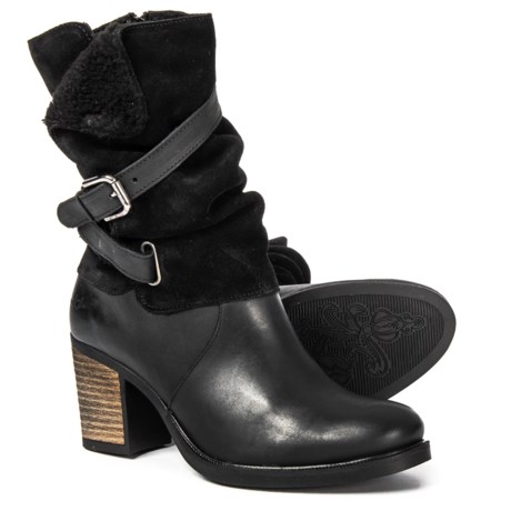 Bos. & Co. Made in Portugal Borne Mid Boots with Fold-Over Collar - Waterproof, Insulated, Leather (For Women)