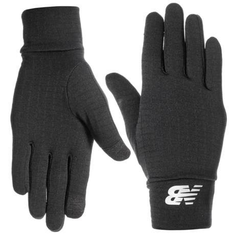New Balance Heavyweight Grid Fleece Gloves (For Men and Women)