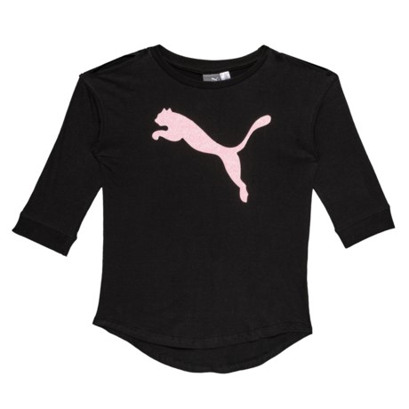 Puma Open Shoulder Shirt - 3/4 Sleeves (For Big Girls)