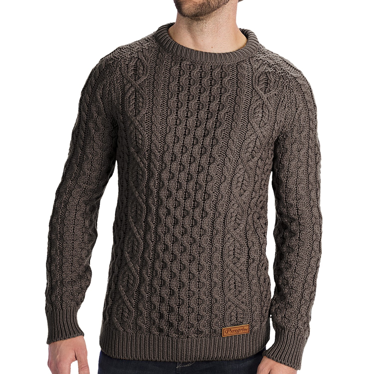 Peregrine by J.G. Glover Aran Knit Sweater (For Men) 6113D - Save 74%