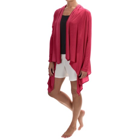 Calida Swetlana Open-Front Lounge Top - Stretch Modal-Wool, Long Sleeve (For Women)