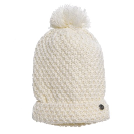 Igloos Solid Knit Beanie with Pompom (For Little Girls)