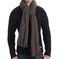 Altea Knit Wool Boucle Scarf - 76x24” (For Men)