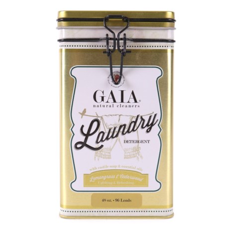 Gaia Natural Cleaners Lemongrass and Cedarwood Laundry Detergent - 48 oz., 96 Loads