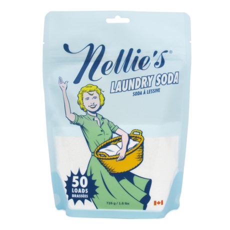 Nellie's All Natural Laundry Soda Pouch - 50 Loads
