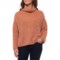 Free People Papaya Fluffy Fox Pullover Turtleneck Sweater (For Women)