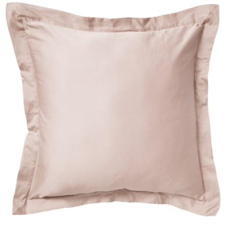 Coyuchi Organic Cotton Sateen Petal Pillow Sham - Euro, 300 TC