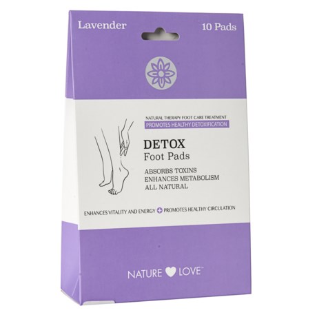 Nature Love Detoxifying Lavender Foot Pads - 10 Pads