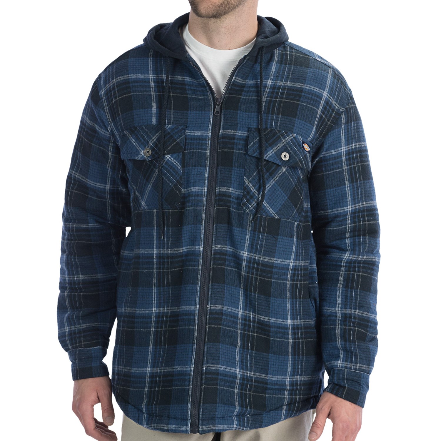 Dickies Flannel Full-Zip Hoodie Sweatshirt (For Big Men) 6192T - Save 26%