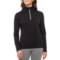 Meister Contrast Base Layer Top - Zip Neck, Long Sleeve (For Women)