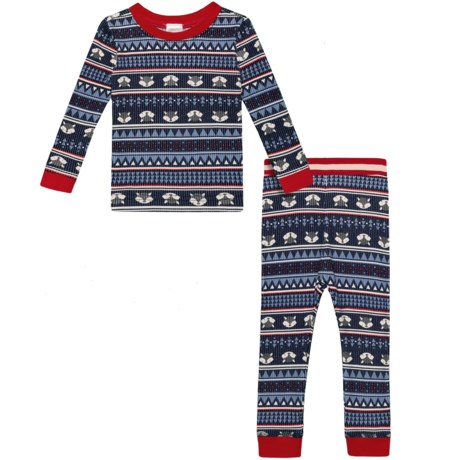 Watson's Raccoon Fair Isle Print Base Layer Top and Pants Set - Long Sleeve (For Infant and Toddler Boys)