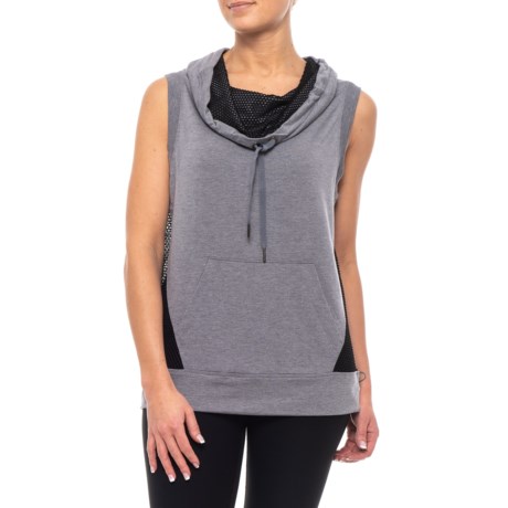 Industry French Terry Hooded Shirt - Sleeveless (For Women)