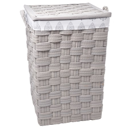 Enchante Grey Hamper with Paisley Liner - Extra Large