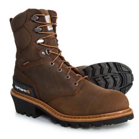 Carhartt CML8169 8” Logger Boots - Waterproof, Insulated, Leather (For Men)