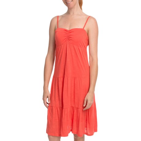 Cripple Creek Tiered Tank Dress - Slub Rayon, Spaghetti Strap (For Women)
