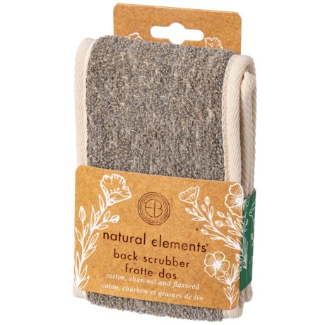 Natural Elements Cotton and Flaxseed Back Scrubber