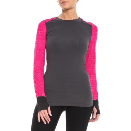 Hottotties Climasense Graphic Base Layer Top - Crew Neck, Long Sleeve (For Women)