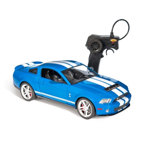 LUXE Blue Ford Shelby Mustang GT-500 Remote Control Car - 1:14 Scale