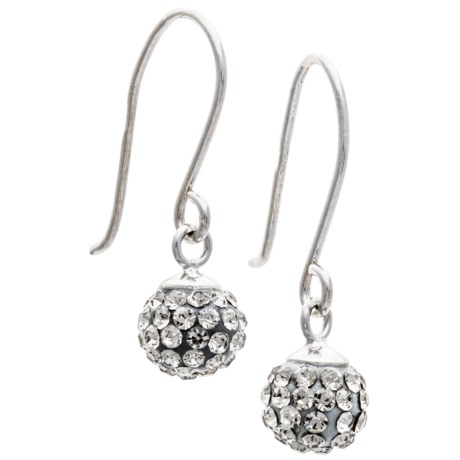 Stanley Creations Crystal Ball Earrings - Sterling Silver