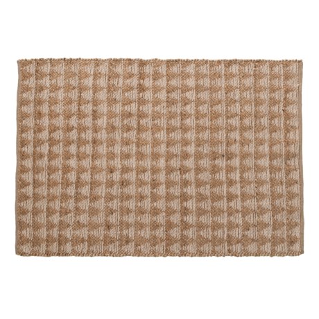 AM Home Textiles Natural Chenille Pattern Accent Rug - 3x5’
