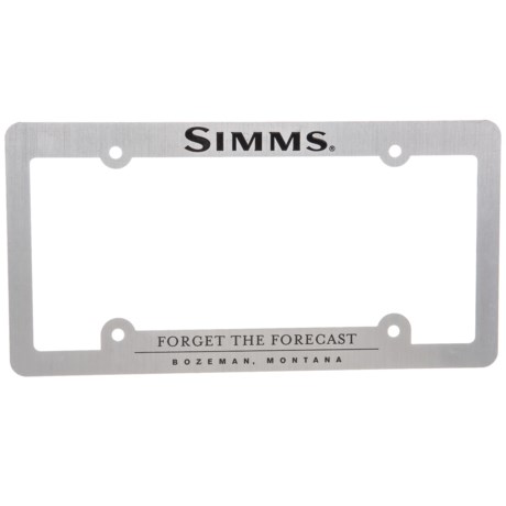 Simms License Plate Cover