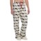 KayAnna Printed Flannel Pajama Bottoms - Cotton (For Women)