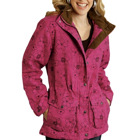 Roper Cotton Canvas Barn Jacket - Insulated, Fleece- and Quilt-Lined (For Women)