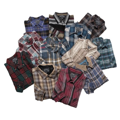 Northwest Blue Brawny Shirt - 3-Pack, Long Sleeve (For Men)