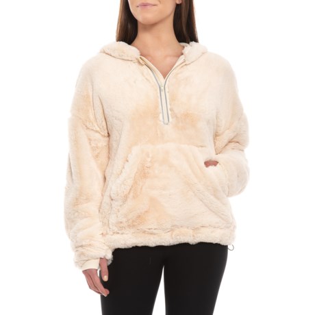 Free People Off the Record Soft Hoodie - Zip Neck (For Women)