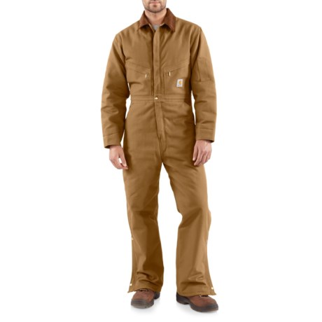 Carhartt X01 Quilt-Lined Duck Coveralls - Insulated, Factory Seconds (For Big and Tall Men)