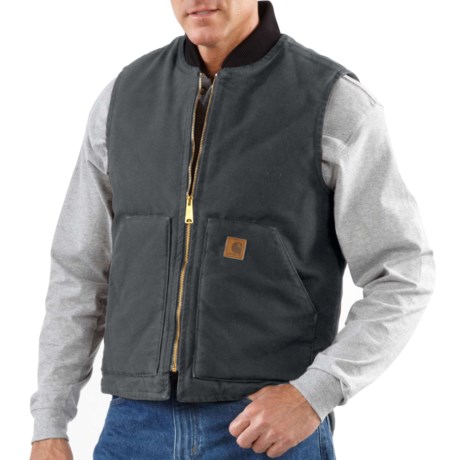 Carhartt Sandstone Vest - Arctic-Quilt Lining, Factory Seconds, Insulated (For Big and Tall Men)
