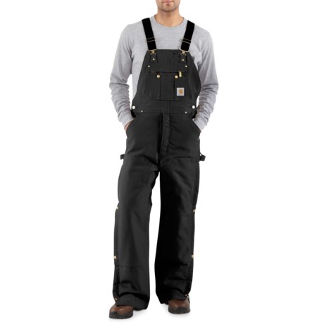 Carhartt Quilt-Lined Zip-to-Thigh Bib Overalls - Insulated, Factory Seconds (For Men)