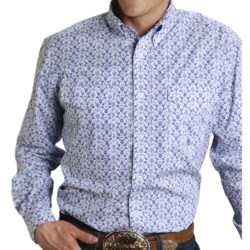 Roper Woven Cotton Print Shirt - Long Sleeve (For Men)