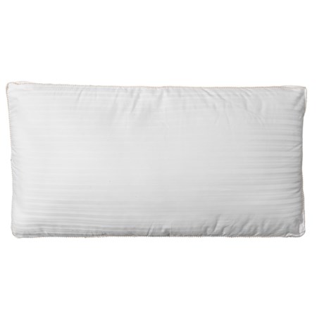 Eddie Bauer 300 TC Damask Stripe Embroidered Gusset Pillow - King, White