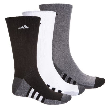 adidas Color-Block Stripe Socks - 3-Pack, Crew (For Men)