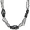 Aluma USA Grey Freshwater Pearl/Hematite Necklace - Stainless Steel