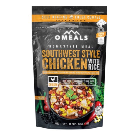 Omeals Southwest Style Chicken with Rice Meal - Single Serving