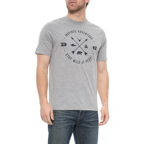 Avalanche Medium Grey Inspired Graphic T-Shirt - Short Sleeve (For Men)