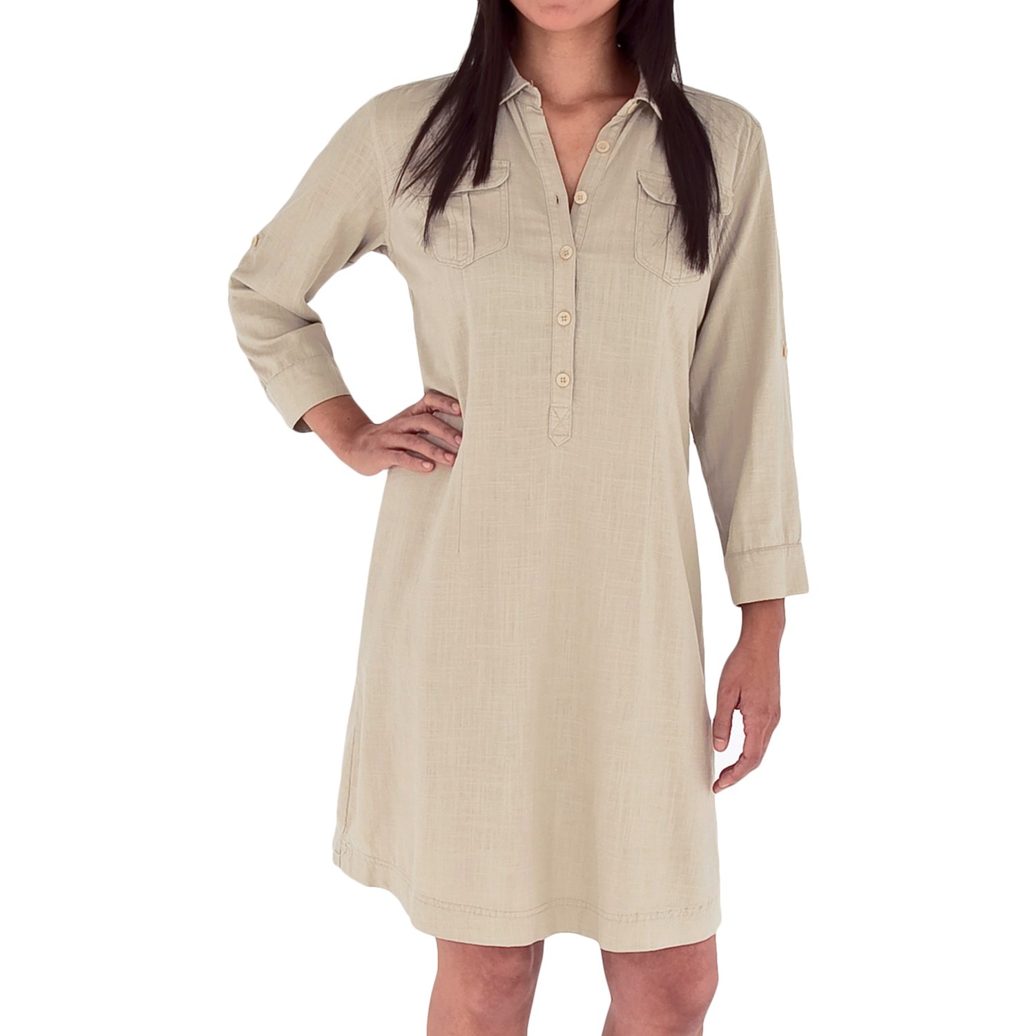 Royal Robbins Coco Shirt Dress - Linen, 3/4 Sleeve (For Women) - Save 40%