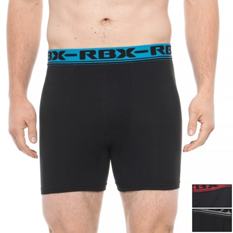 RBX Black Ultrasoft Boxer Briefs - 3-Pack (For Men)