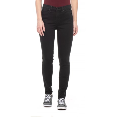 Nicole Miller Black Wash High Rise Skinny Jeans (For Women)