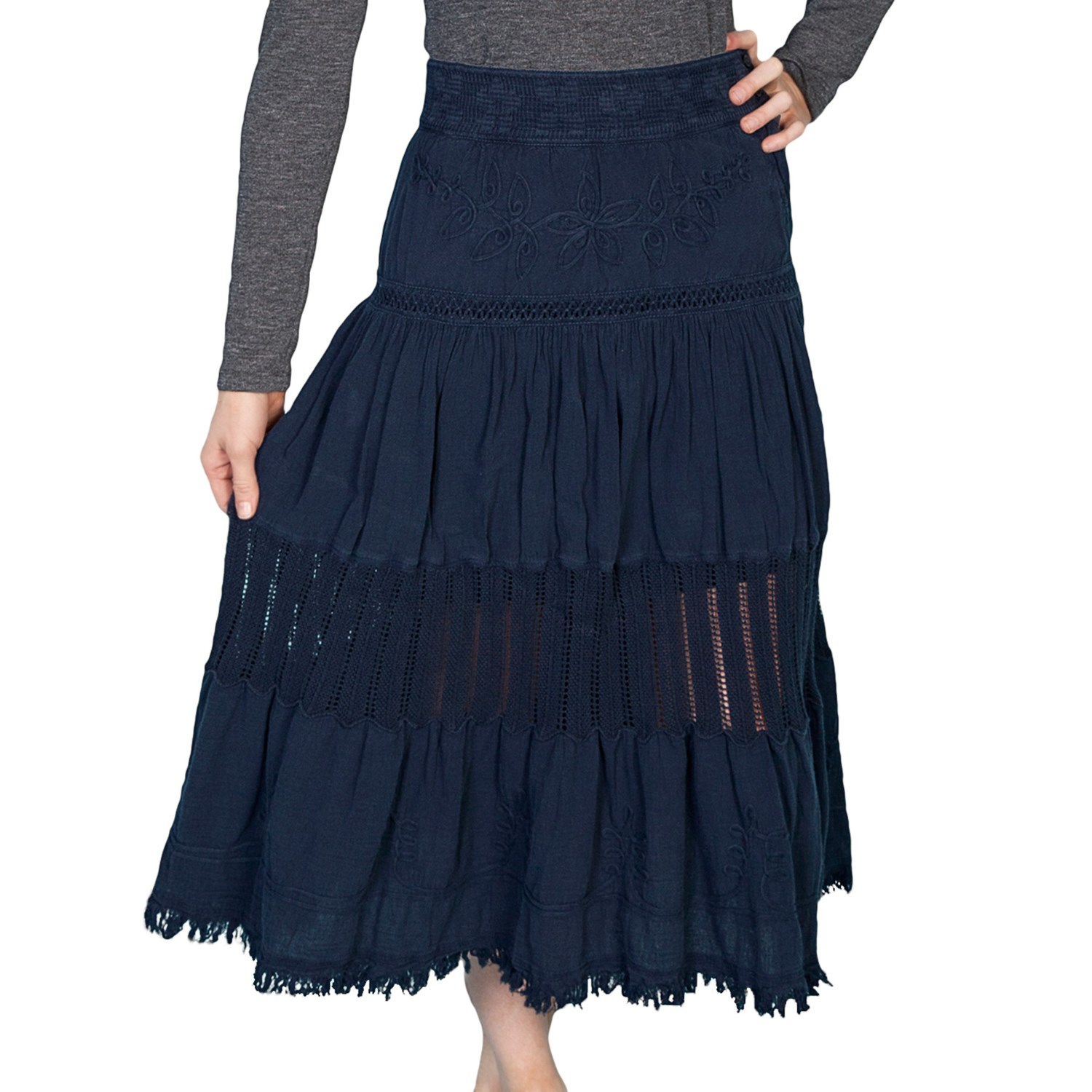 Scully Long Tiered Skirt (For Women) - Save 81%